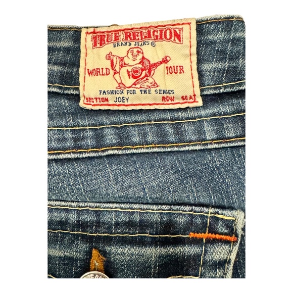 True Religion Joey Big T Flare Blue Jeans Vintage Women's Size 28 Y2K - Picture 7 of 10